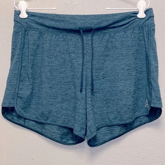 Reebok Size Medium Blue Drawstring Activewear Running Athletic Shorts 3304 - Picture 1 of 6